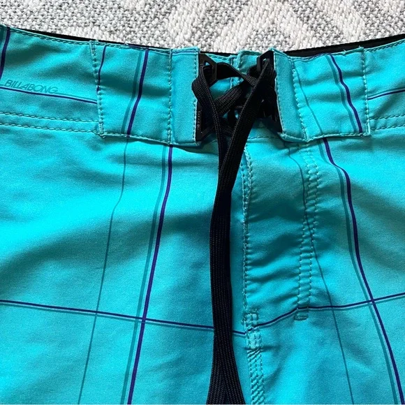 BILLABONG Platinum PX3 Performance Stretch Men’s Teal Swim Board Shorts 34 - Picture 3 of 5